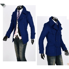 free shipping New Cultivate One's Morality Double-Breasted Big Turndown Brief Paragraph coat trench coat NBNB23