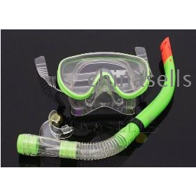 free ship tempered glass diving goggles semi-dry snorkel diving tube set diving snorkeling equipment set swimming goggles