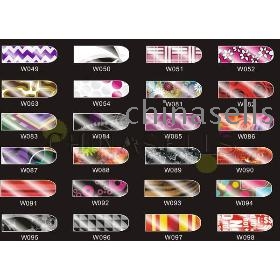 free ship 5sets metal wraps symphony series patch nail stickers strips art nail polish sticker 16pcs/set 146colors choose