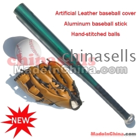 children baseball 1 baseball gloves 1 baseball +1 Aluminum alloy baseball stick