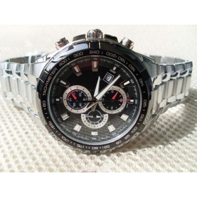 Hot sale new brand EF-539D-1AV EF-539D watch quartz Chronograph Stainless Steel sport watch + box