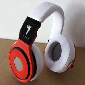 HK post Free shipping popular angel headphone red& black/ red & white  headphones