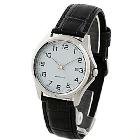 HK post Free shipping MTP-1183E-7B Men's Quartz Chronograph Wristwatch MTP-1183E genunie leather watch with  box