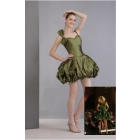 Serena Ball Gown V-neck Short/ Mini Taffeta Cocktail/Homecoming/Gossip Girl Fashion Dress 