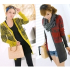 Free Shipping 2011 New Wild deer hit color knit jacket cardigan sweater 404-8576 coats jackets t shirts