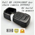 night version Built-in 8GB FULL HD IR 1080P car key camera DVR Cam detector video New avp009J 