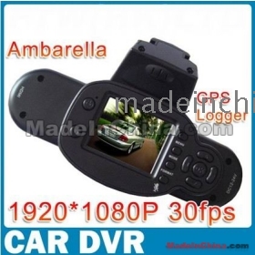 Hot FULL HD 1920*1080 30FPS Car DVR Recorder V2000GS with H.264 Ambarella CPU,car camera V660 With GPS  Free Shipping 