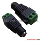 100pcs DC Power Female Jack Plug Connector Adapter Connector 100 pieces / lot 2.1mm For CCTV Cameras / Led Strip Light + Free Shipping 