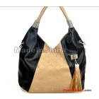 Free shipping - The new woman hot bag han contrast color set auger tassel joker sheet shoulder slope ku handbag 