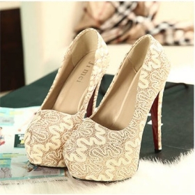 Free shipping fashion girls red bottom high heels 2013 spring new arrive platform pumps wedding shoes woman glitter
