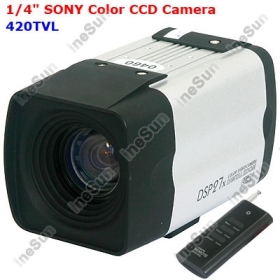 1/4 inch  CCD 420TVL 27X Zoom Camera 3.9-103.5mm Lens