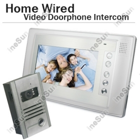 Video Door Phone Intercom System 7 inch LCD Color Camera Doorbell