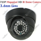 Home CCTV 1.3 Megapixel HD 3.6mm lens 30 Leds Network IP IR Dome Camera Support POE