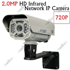 CCTV H.264 6mm lens Outdoor 28pcs Leds 2.0MP 720P HD Waterproof Network IP Camera Support ONVIF1.02