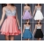 Women Sexy short chiffon evening party dress Bridesmaid cocktail wedding gown JE23-28