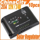 20A Solar Panel Charge Controller Regulator 12V/24V Autoswitch Express 10pcs/lot