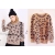 Autumn fashion 402-8009 Free Shipping Leopard loose long-sleeved sweater coats jackets women clothes