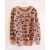 Autumn fashion 402-8009 Free Shipping Leopard loose long-sleeved sweater coats jackets women clothes