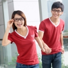 2807 # lovers new hot personality pattern shrug short sleeve T-shirt