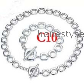 jewelry 925 sets necklace and bracelet 10pcs/lot free + one sets.