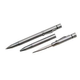 free shipping 1PCS Novelty Practical pen knife self defense knife pen with LED light