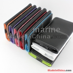 New Wallet Flip Clip Leather Case Cover For  3G 3Gs 4G 4 S Free Shipping Cellphone Pouch