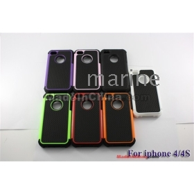 Rugged Rubber Matte Hard Case Cover For  4G  4G 4 S Free Shipping