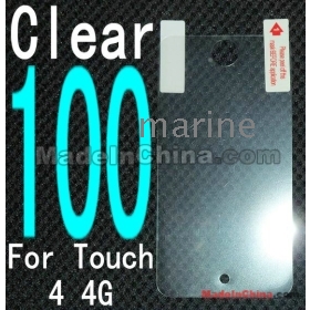 Anti Scratch Screen Protector Guard for itouch 4  4th, High Transparant, Free Cleaning Cloth