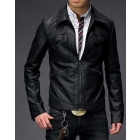 free shipping new Men's clothing jacket Leather coat fur leather clothing size M L XL 