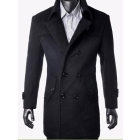 Free shipping wholesale fashion Men wool long trench coat winter outerwear warm jacket busniess double-breasted overcoat  j1