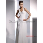 Beach wedding dress>>A-Line Shoulder straps Beading Sequins Sleeveless zipper up weddings dresses