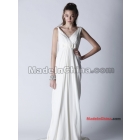 Beach wedding dress>>A-Line Sleeveless Shoulder straps v-neck zipper up weddings dresses