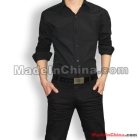 New style the business recreational shirt of the men's wear classic/black shirt