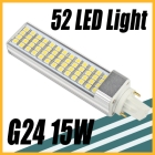 15W 52 LED SMD 5050 Cool  Bulb Lamp 220V G24 new