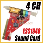 4  internal PCI 3D Music Sound Card Soundcard sound card with ESS1946 Chipset new