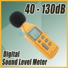 Digital Sound Noise Level Meter detector Decibel Pressure  2-level 205g yellow new free shipping