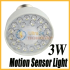 3W 24 Led Infrared Acoustic Occupancy Sensor Motion Detector Lamp Light Bulb E27 AC85~260V 50g new