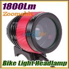 2in1 1800 Lumens CREE  LED Zoomable Focus Bike Bicycle Light Headlamp Head  + 1 x 8.4v 6400mAh Battery Pack +2 x Rubber ring +1 x Charger (AC 100-240V) +1x Elastic Rubber Band