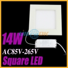 14W LED Square LED Kitchen downlight Ceiling light Lamp AC85V-265V 120 degree Energy saving 463g new free shipping