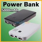 Portable 5000mAh Double USB External Battery Pack Power Bank for / /Mobile Phones  