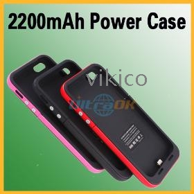 2200mAh Extended Backup Battery Charger Power Bank Case For i
