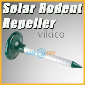 Solar Powered Ultrasonic Rodent Mouse Rat Pest Repeller Solar Mole Repeller    free shipping