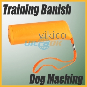 Plastic Training Banish Dog Machine Pet Flash Light  Orange with handy strap 84g new free shippping