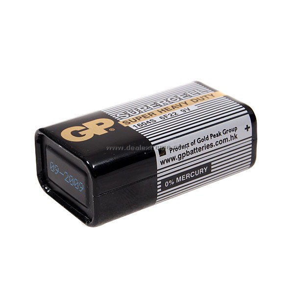 GP SuperCell 9V aka 1604S 6F22 SKU 769 – Wholesale GP SuperCell 9V (aka ...