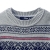 VANCL Fair Isle Pattern Jacquard MEN Sweater Gray SKU:15