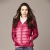 VANCL  Light Easy-Pack Hooded WOMEN Down Jacket Hot Pink SKU:118536