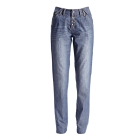 VANCL Boyfriend-Cut Jeans W114 (Women's) Blue SKU:61936