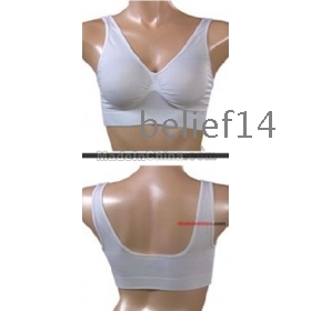 30 PCS/LOT Ahh Bra Women's Seamless Underwear Bra And Yoga Sports Shaper Bra Black nude white belief14