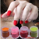 EMS 120 pcs 10 sets Newest Velvet flocking powder for velvet manicure nail polish 12 Colors set belief14