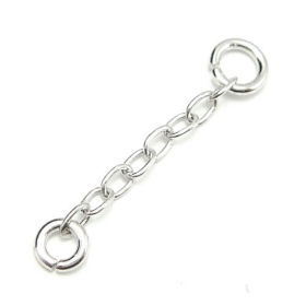 Free Shipping 20pcs  Sterling Silver Earring Chains For DIY Craft Jewelry 1.5x15mm  WP219
